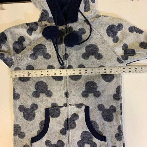 Disney Women's Mickey Mouse Hooded One Piece Zip Up Pajamas Size S - Picture 12 of 15
